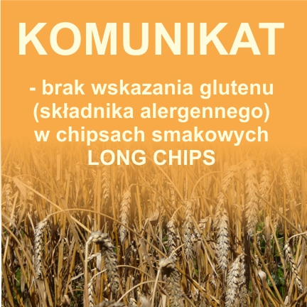Brak oznaczenia glutenu - LONG CHIPS